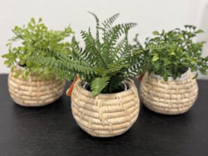 Natural, Woven Planters